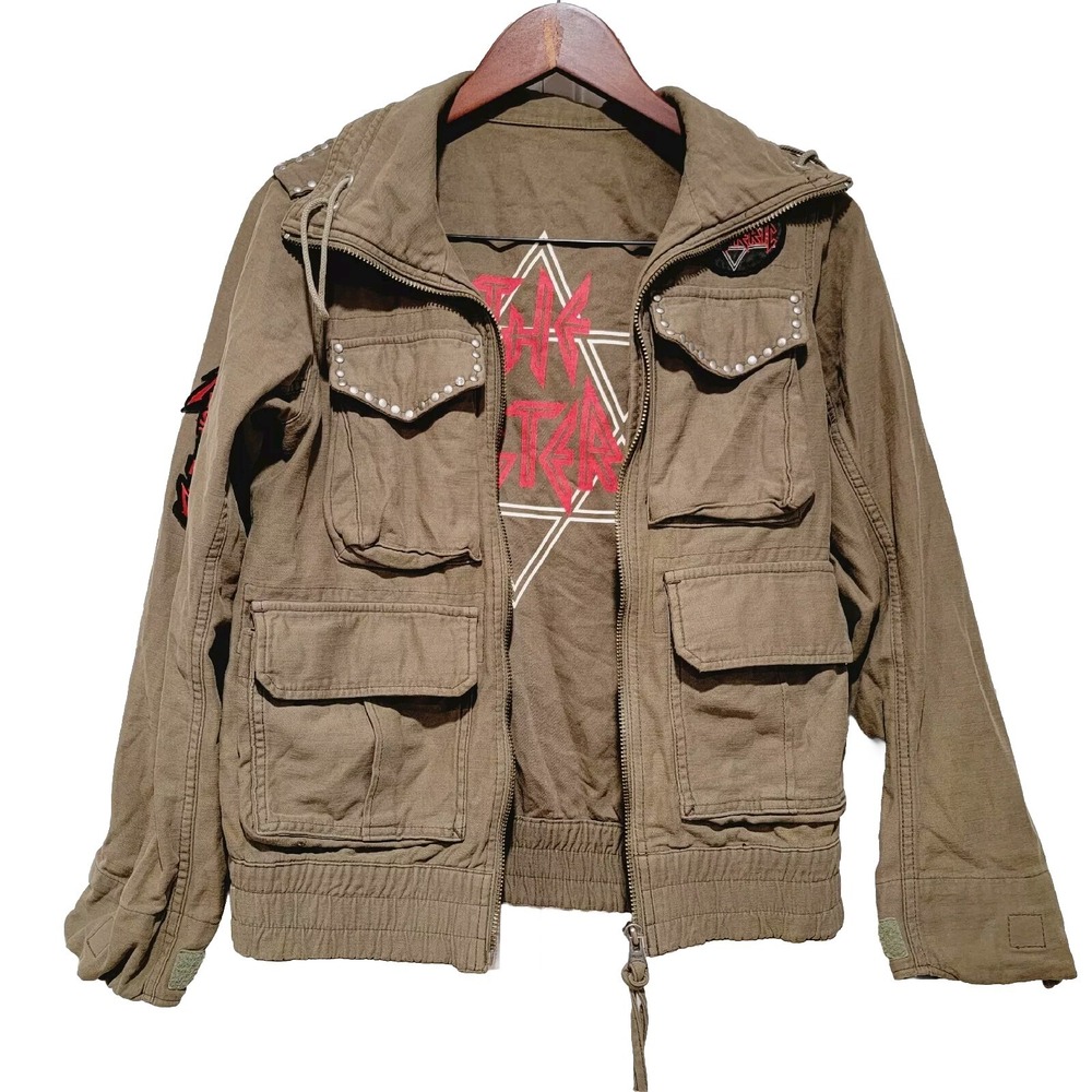 Hysteric Glamour Field Jacket Womens Size Medium Studded Punk Harajuku J-Fashion